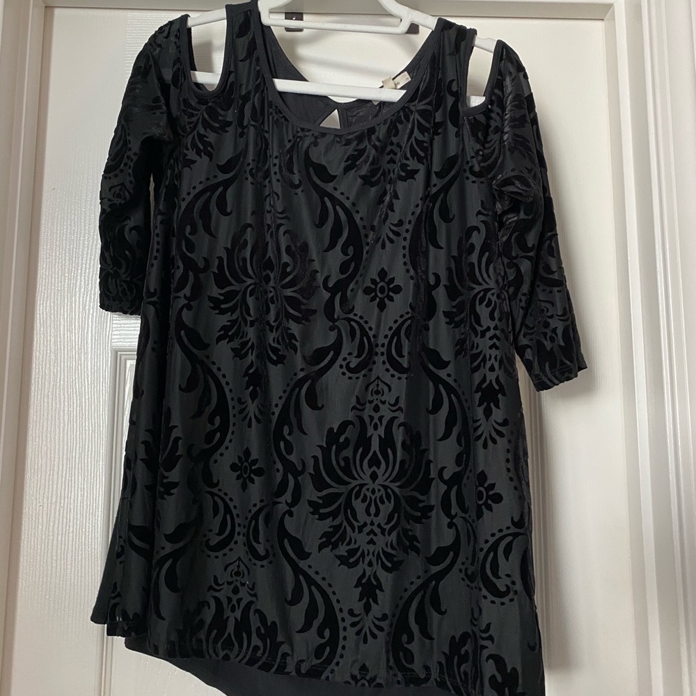 Black Velvet Blouse